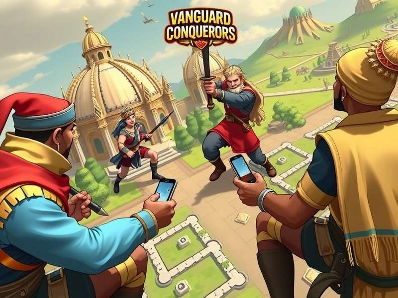 Vanguard Conquerors gameplay screenshot showing battle scene